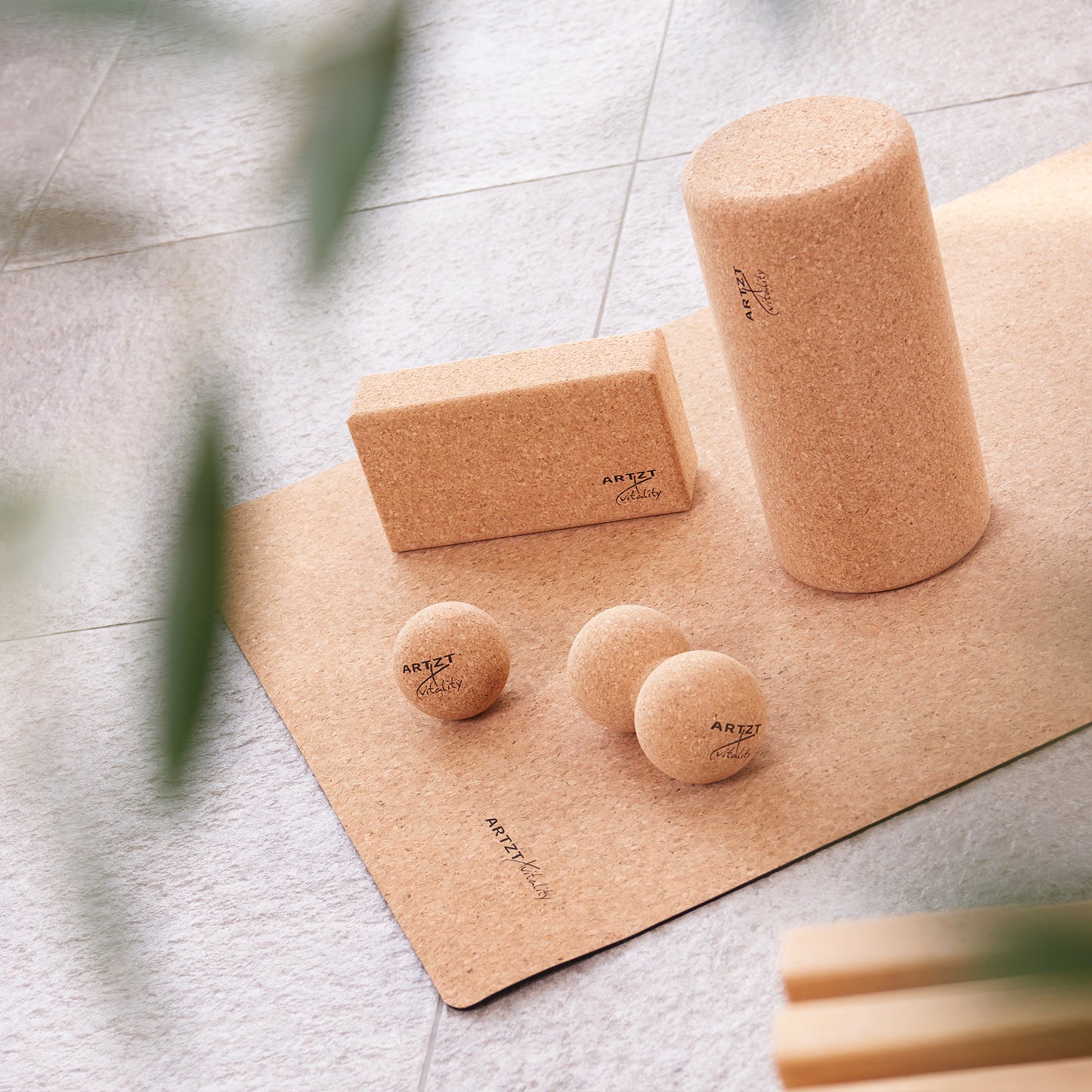Yoga block cork