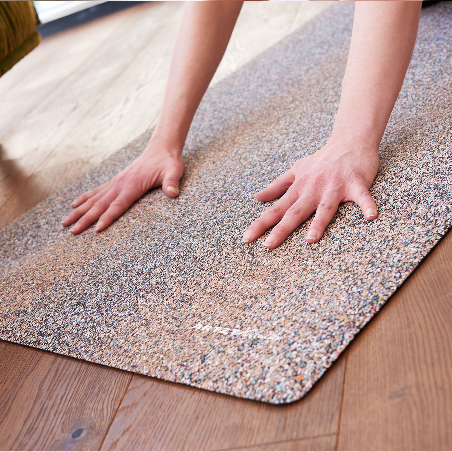 Yoga mat cork recycle